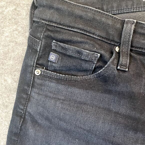 AG Adriano Goldschmied Prima Mid Rise Ankle Cigarette Leg Jeans Super Black 26R - Picture 4 of 16